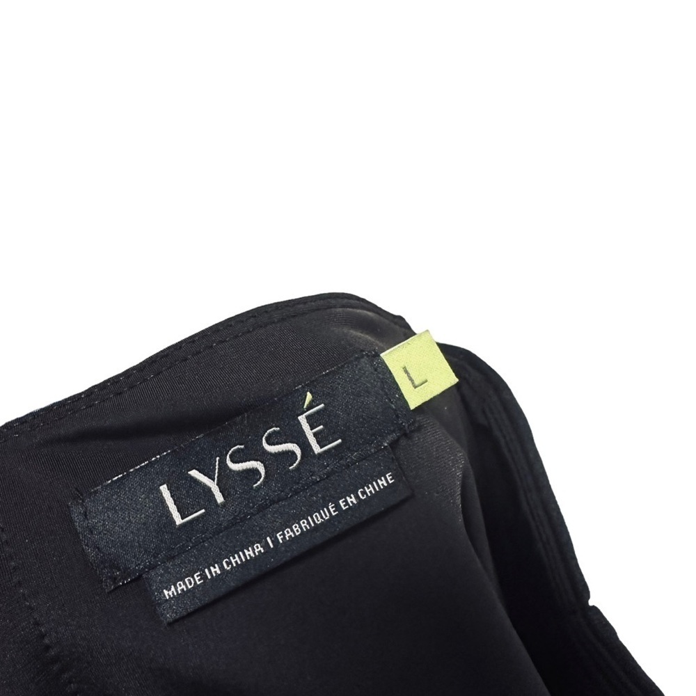 Lyssé Matilda High Waist Legging Black Faux Leather Foil Large - Picture 4 of 11